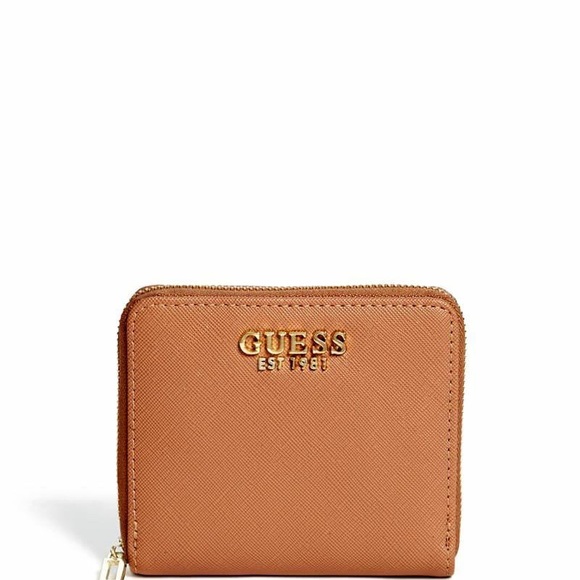 GUESS Marciano Abby Cognac Small Zip-Around Wallet - Picture 1 of 2